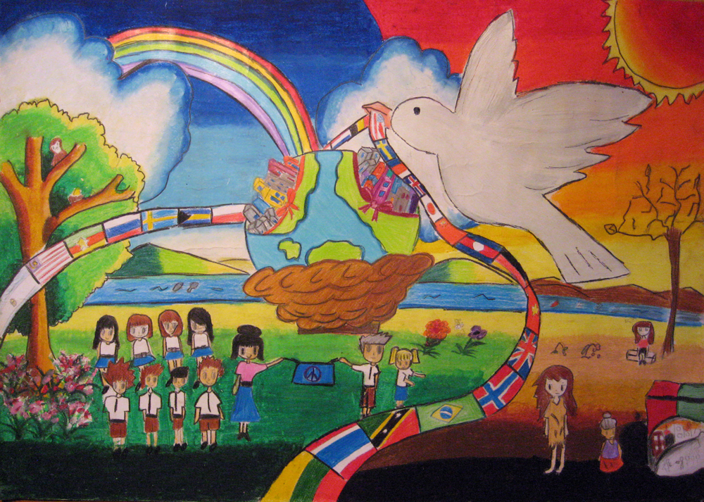 Artikkelbilde til artikkelen Kewalin er vinner av Lions Fredsplakatkonkurranse 